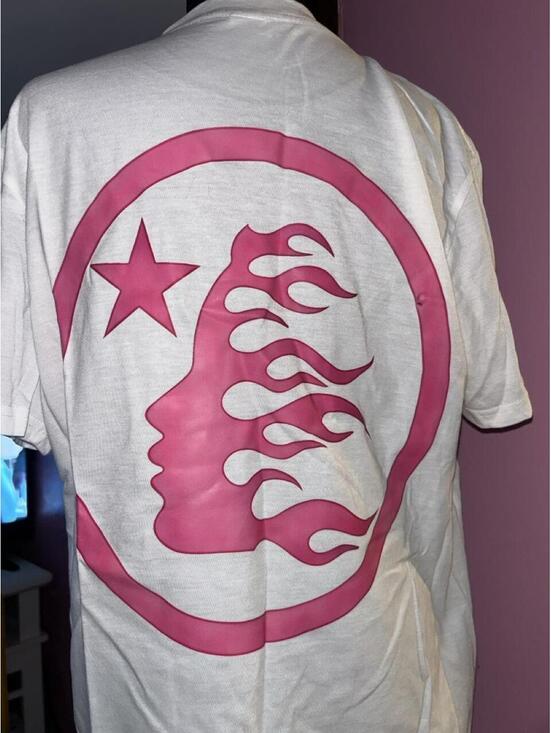 Hellstar Tops - Hellstar Women's White and Pink Tshirt